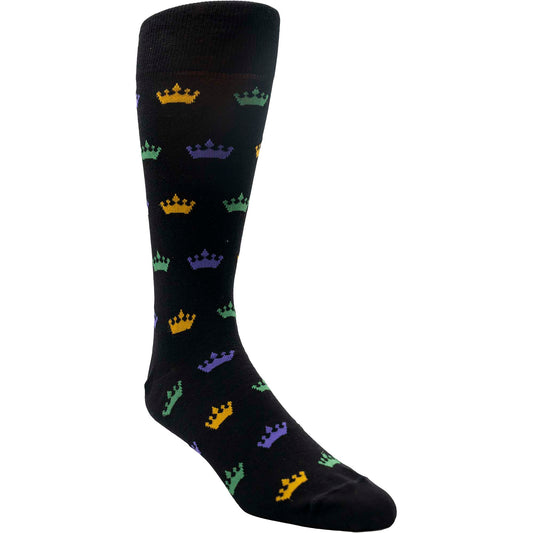 Mardi Gras Crown Sock