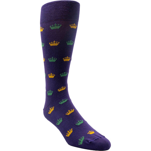 Mardi Gras Crown Sock