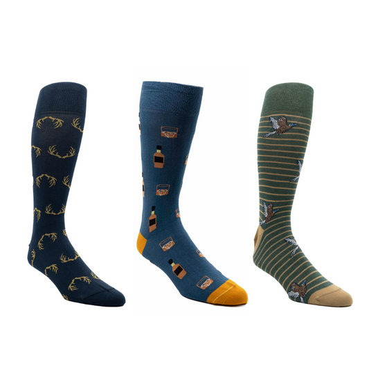 Three Pack Assorted Socks