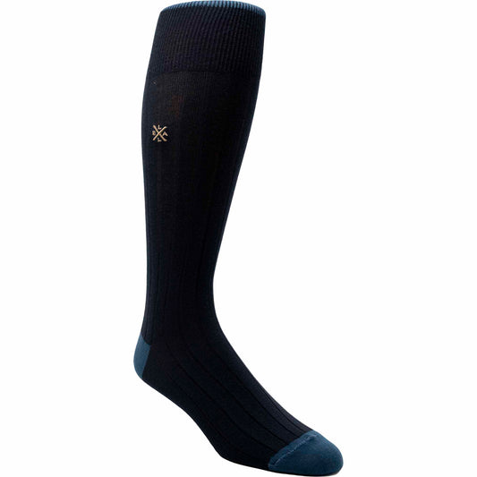 Solid Rib Crew Sock