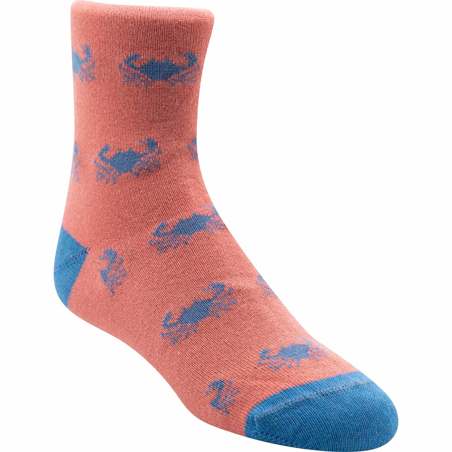 Kid's Coral Crab Sock